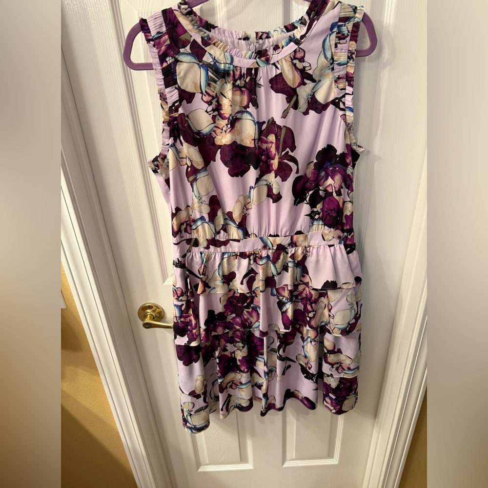 Banana Republic Floral Dress - Purple and Cream